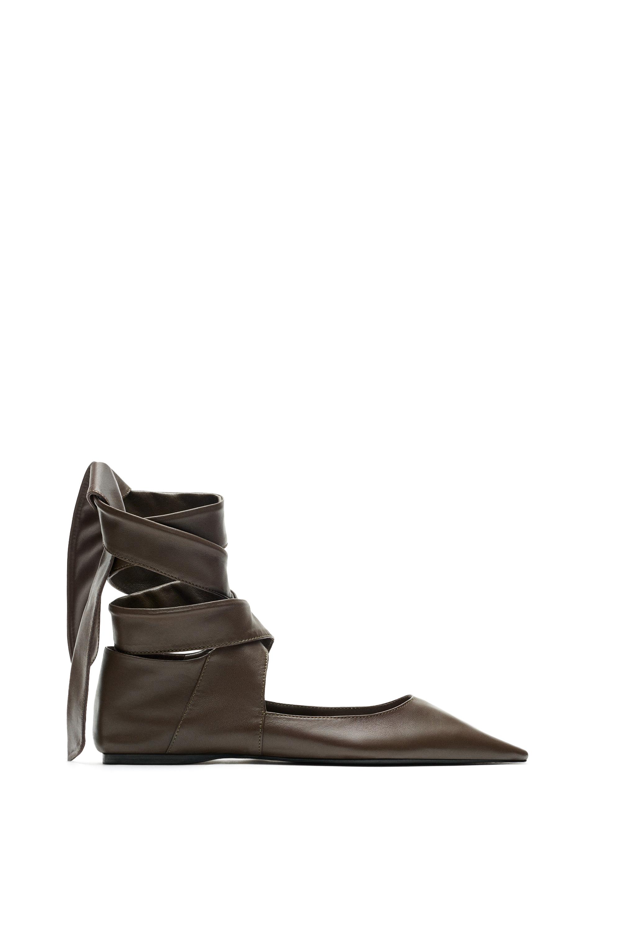 Leather lace-up ballet flat - LIMITED EDITION