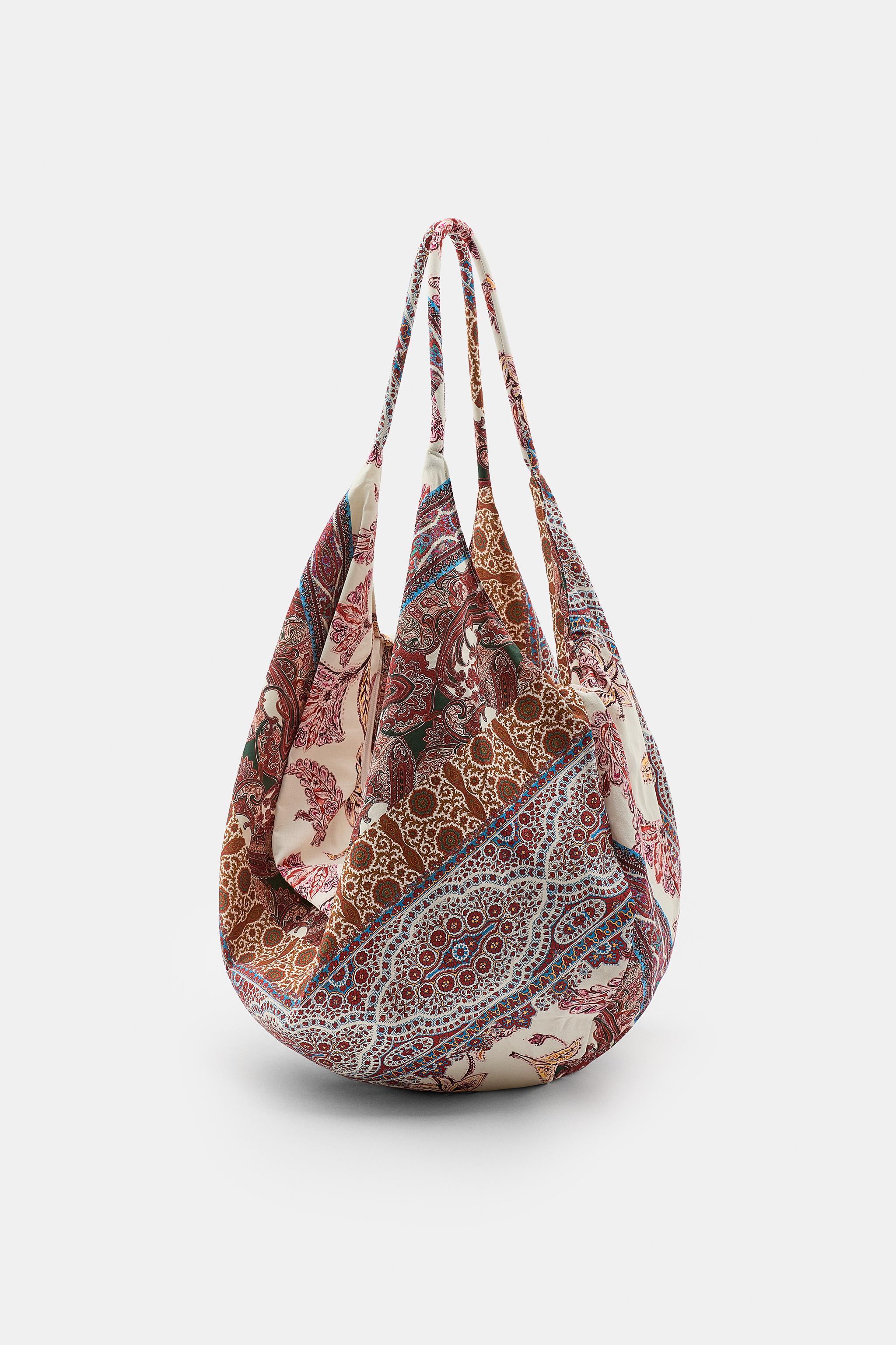 PATCHWORK PRINT COTTON BAG