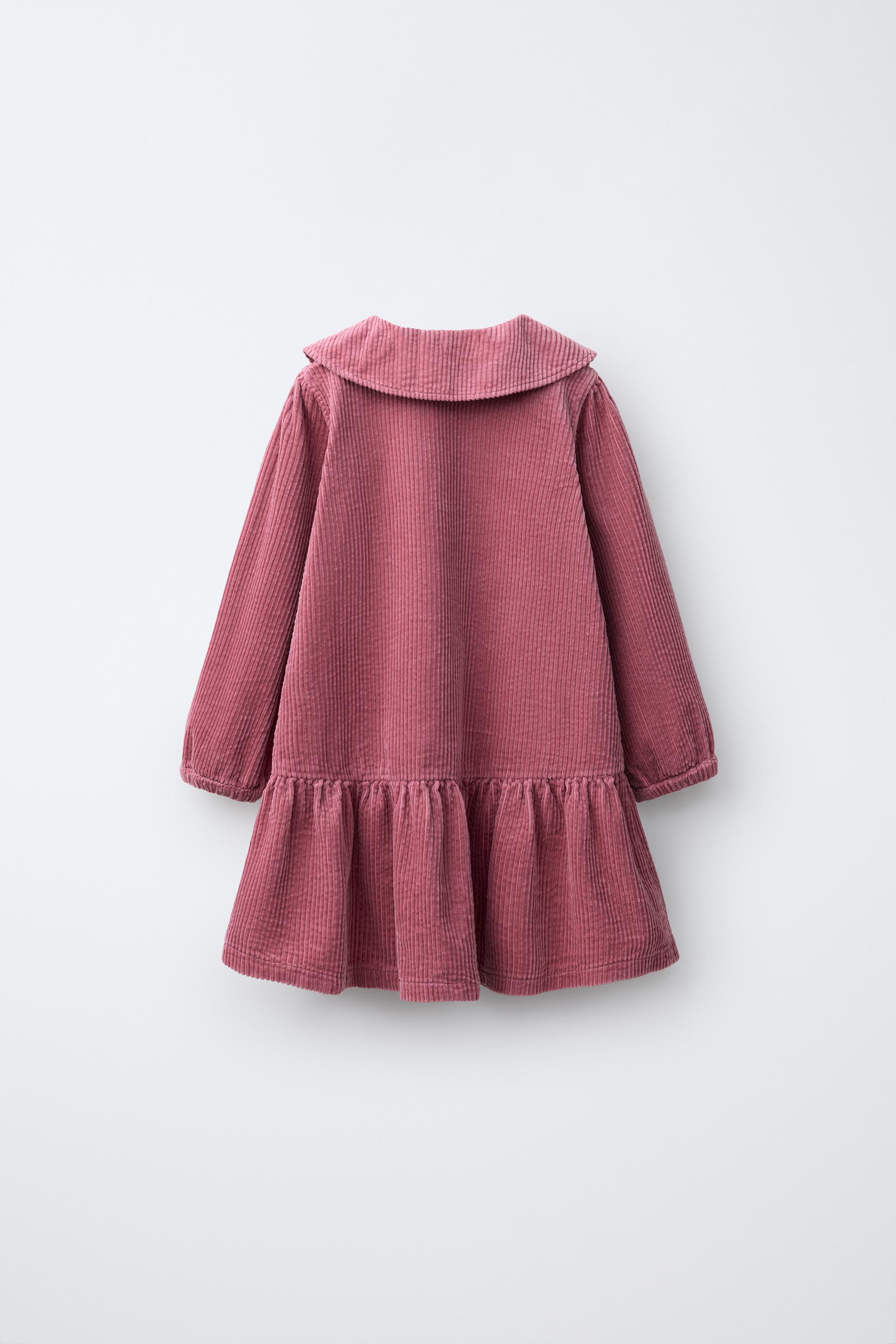 CORDUROY PETER PAN COLLAR DRESS