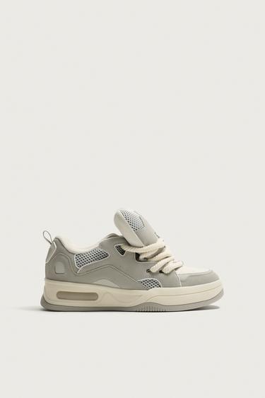 Zara ROPE LACE SKATE SNEAKERS - Multi-color