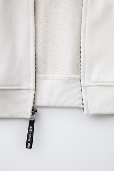 ZARA X BODY GLOVE ® ZIP-UP HOODIE - Cream by Zara - Image 3