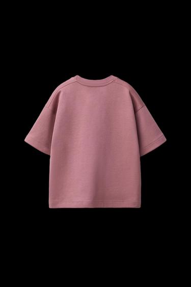 CONJUNTO CAMISETA Y BERMUDA INTERLOCK - Rosa palo de Zara