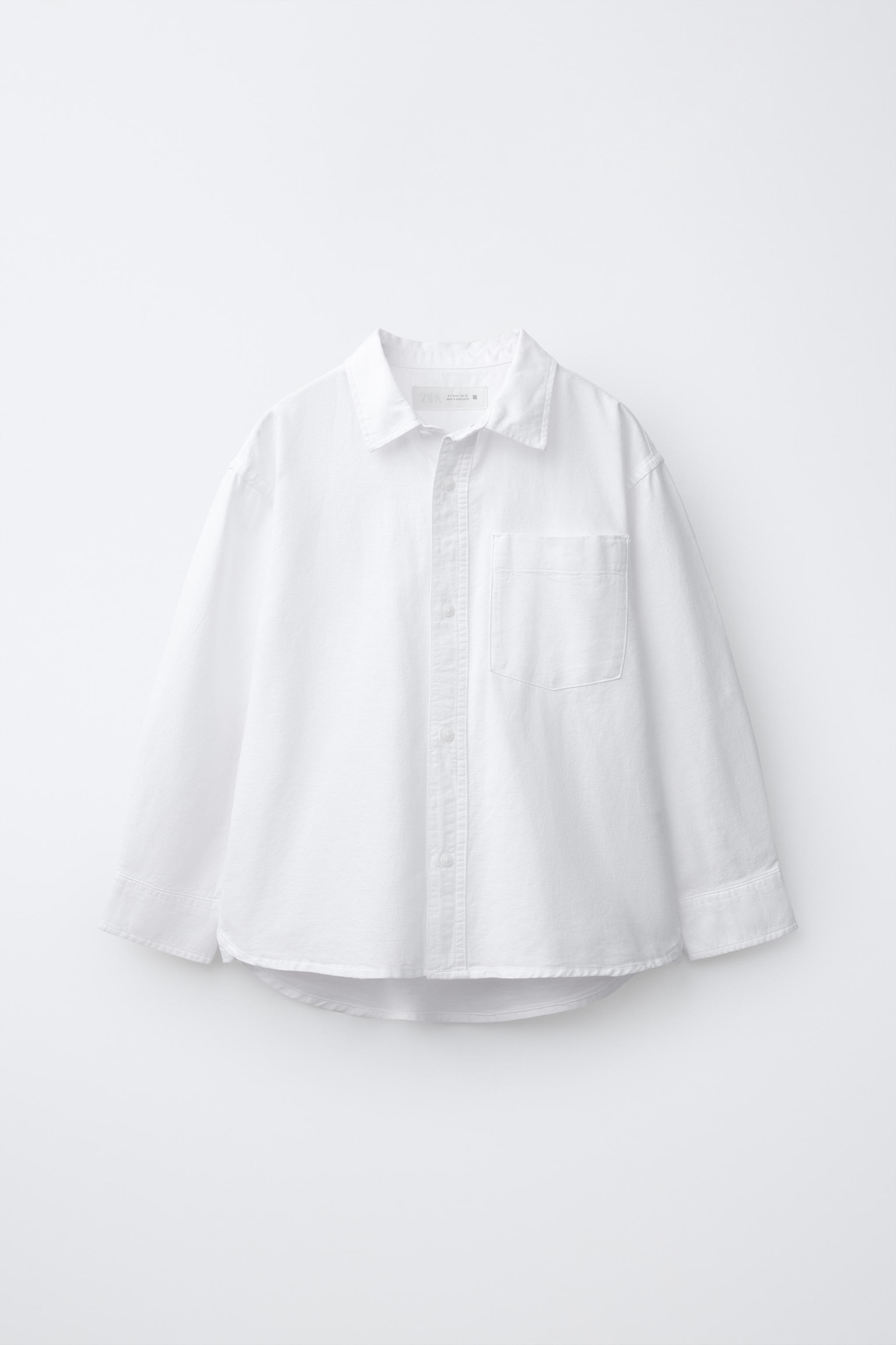 Zara SOLID OXFORD SHIRT
