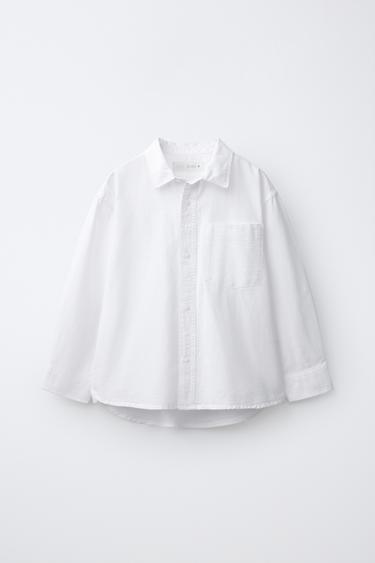 Zara 素色牛津襯衫 - 白色