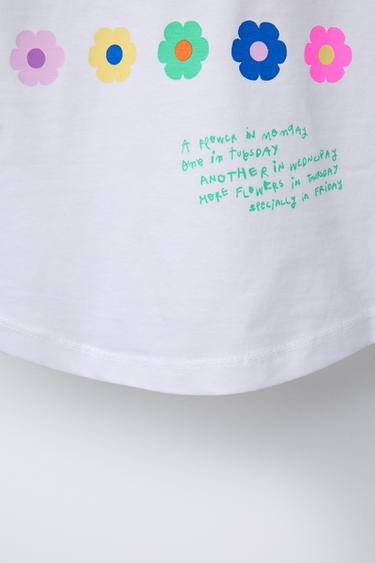 PRINTED T-SHIRT - White by Zara - Image 3