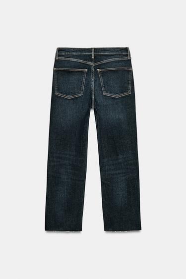 JEANS TRF CROPPED FLARE TIRO ALTO - Azul / Lavanda de Zara