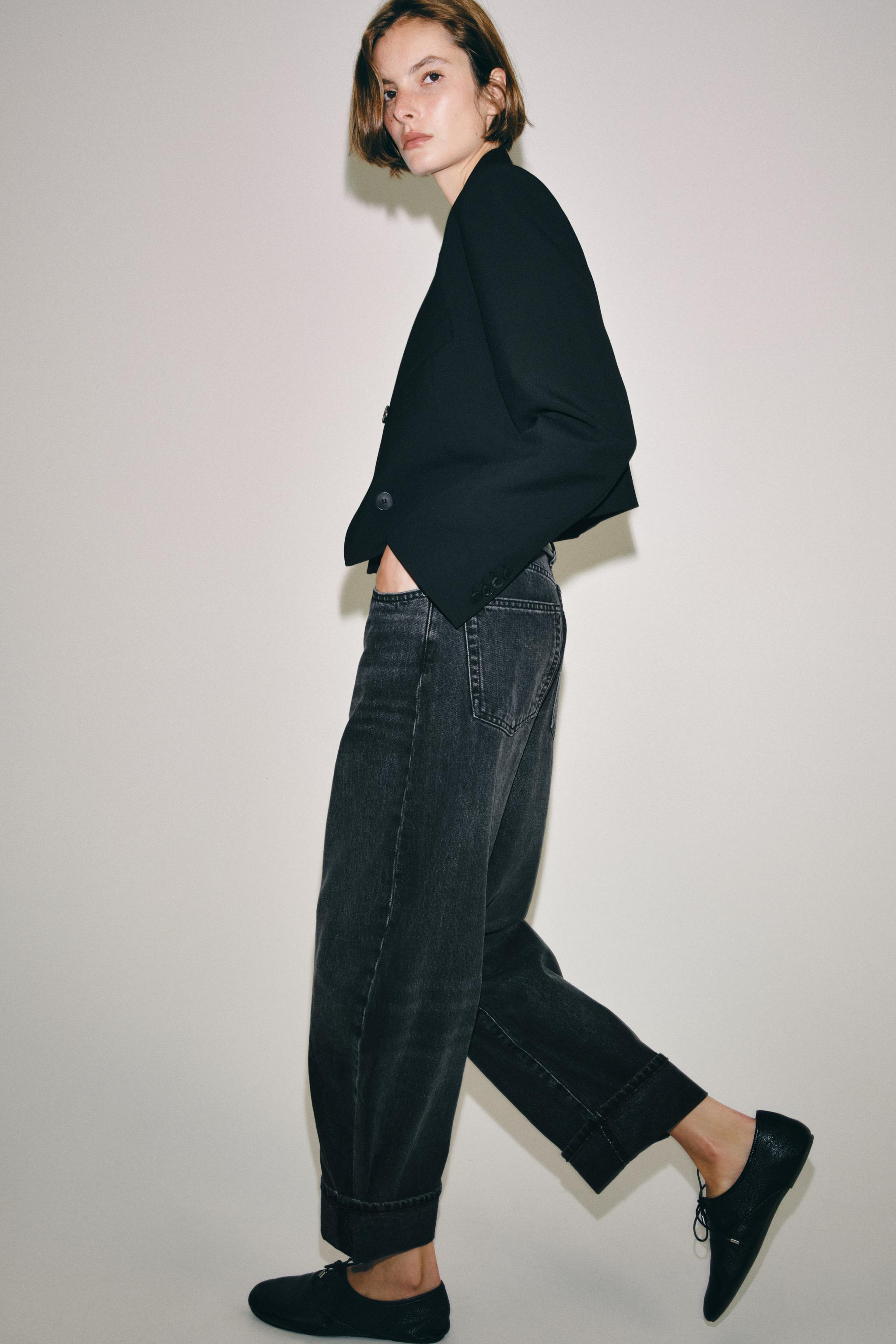 ZW COLLECTION MID-RISE CUFFED BALLOON JEANS