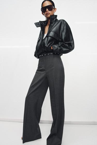 КОЖАНАЯ КУРТКА С КАРМАНАМИ — ZW COLLECTION LIMITED EDITION — ЧЕРНЫЙ от Zara