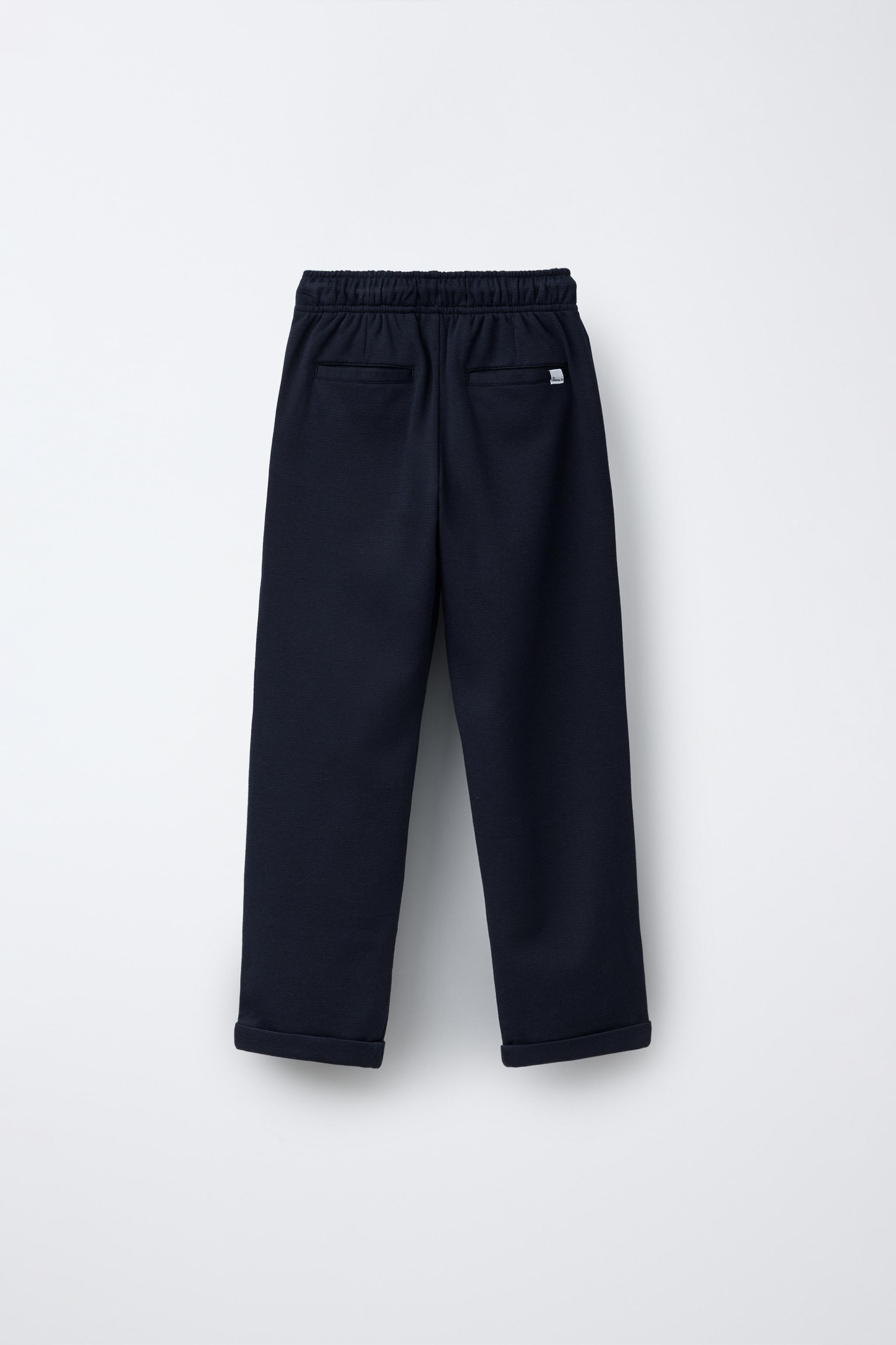 STRETCH JOGGING PANTS - Navy blue | ZARA United States