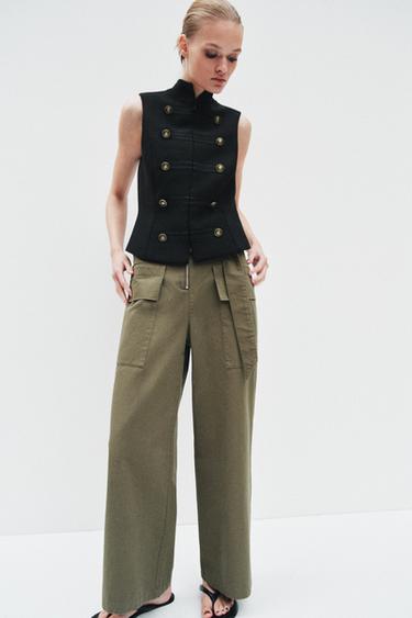 GILET BRANDENBOURGS - Noir de Zara