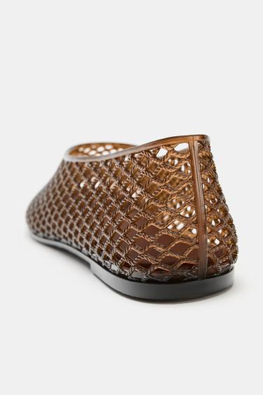 JELLY BALLET FLATS - Brown by Zara - Image 6