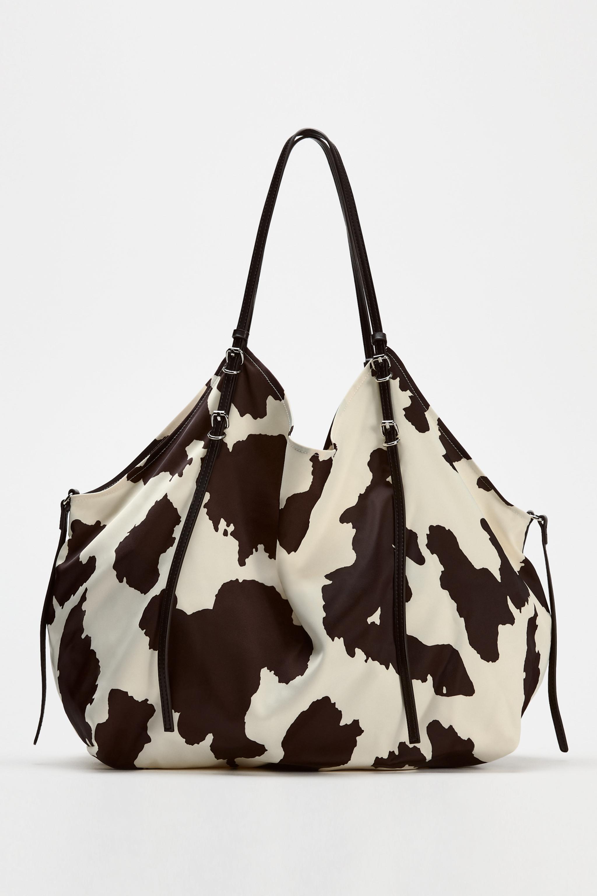 BOLSO SHOPPER EFECTO SATINADO Multicolor ZARA Espana