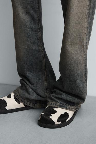 LEATHER AND SHEEPSKIN CLOGS - Multicoloured by Zara - Image 2