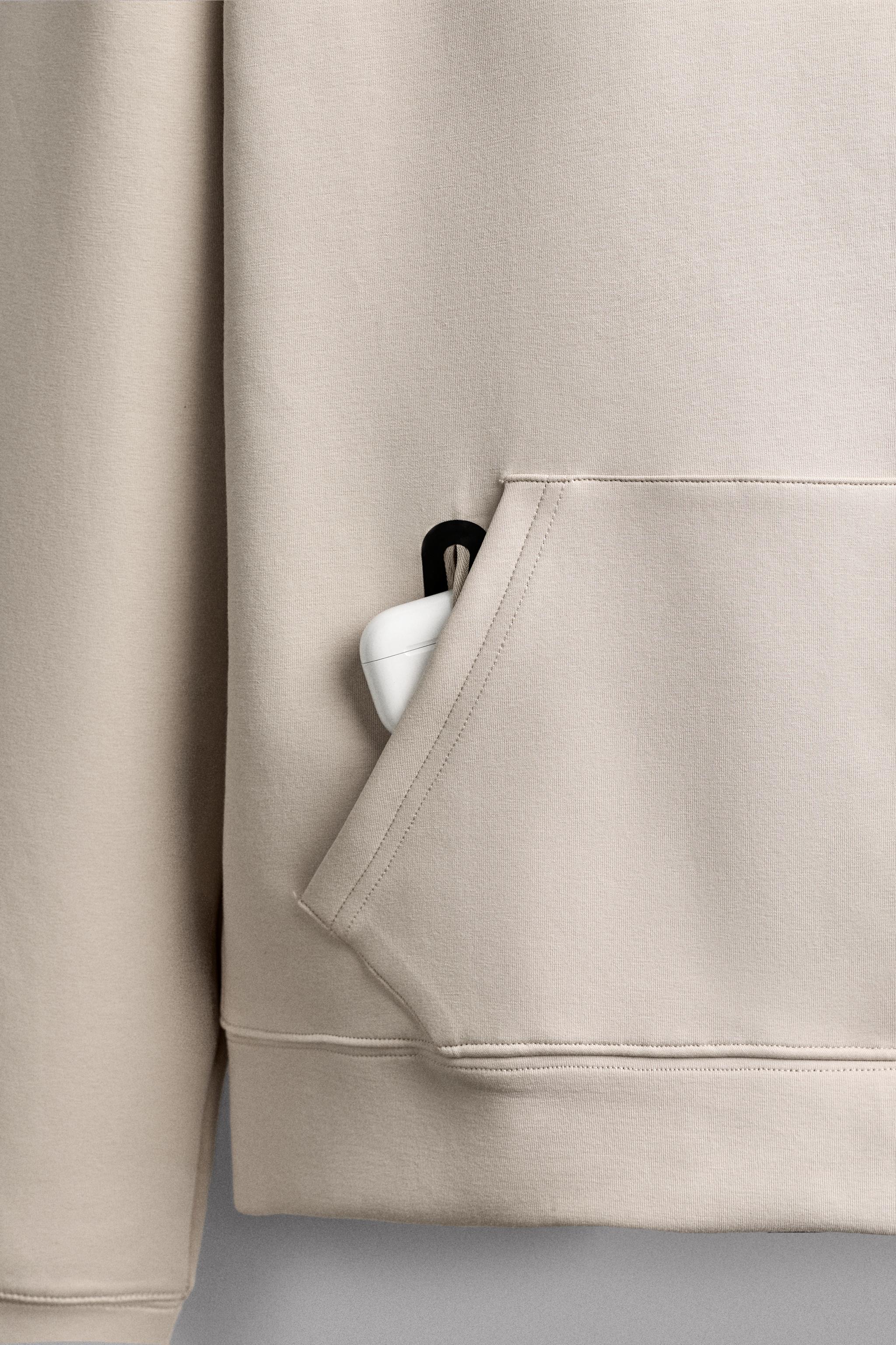 Zara TEKNİK KAPÜŞONLU SWEATSHIRT görsel 8