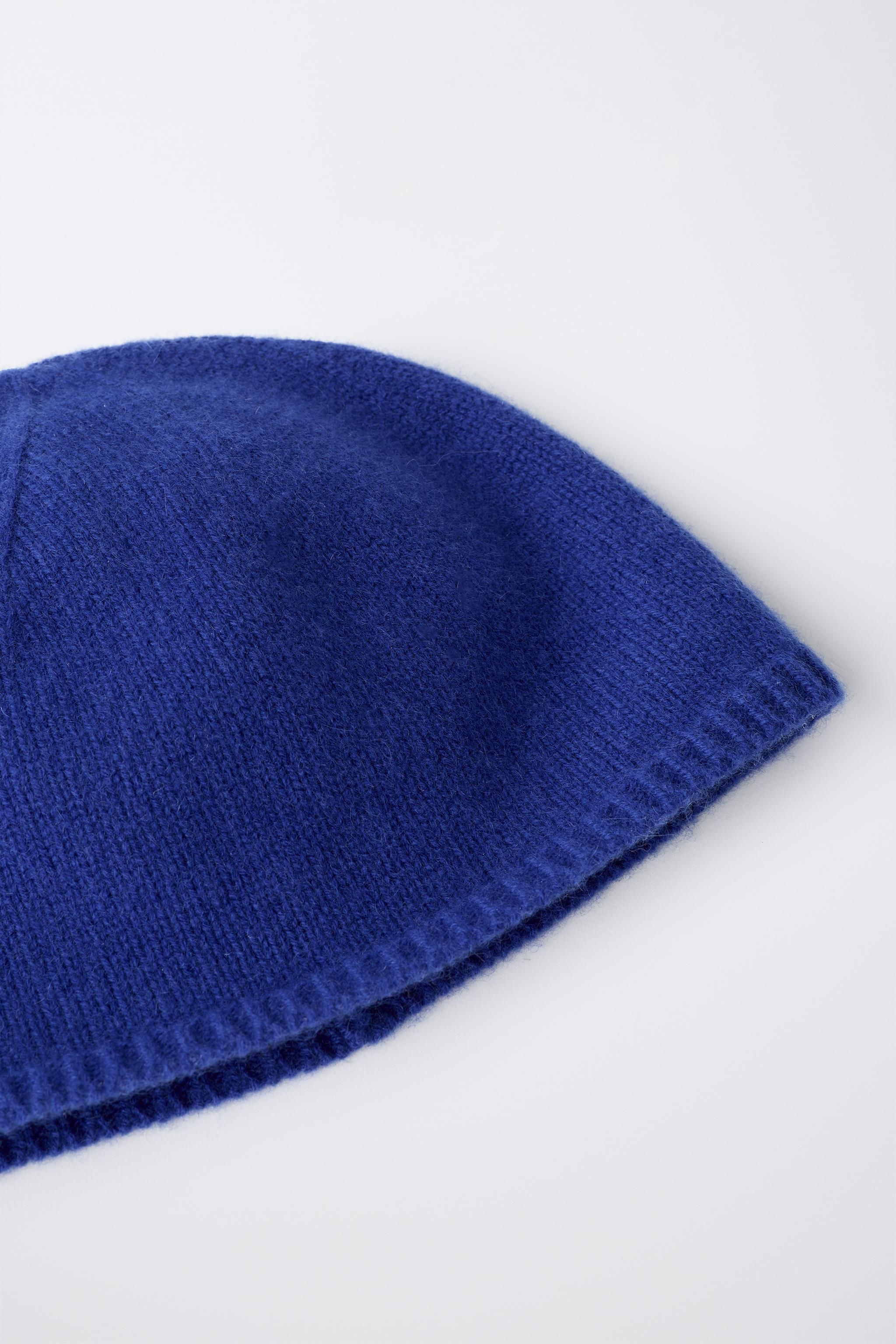 BONNET CALOTTE 100% CACHEMIRE RAYURES 0FR. PARIS X ZARA