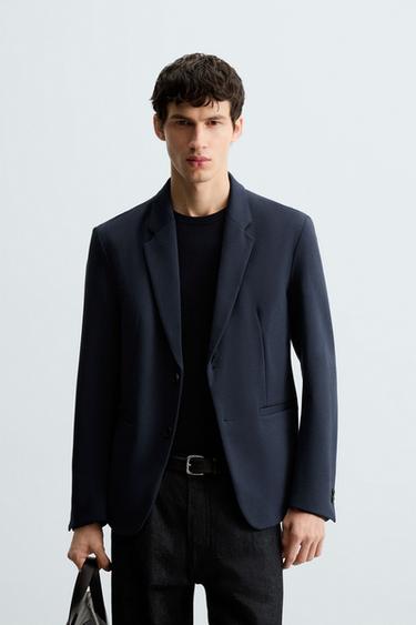 COMFORT SLIM FIT BLAZER - Blue by Zara