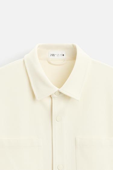 CHEMISE STRUCTURE EASY CARE - Écru moyen de Zara - Image 7