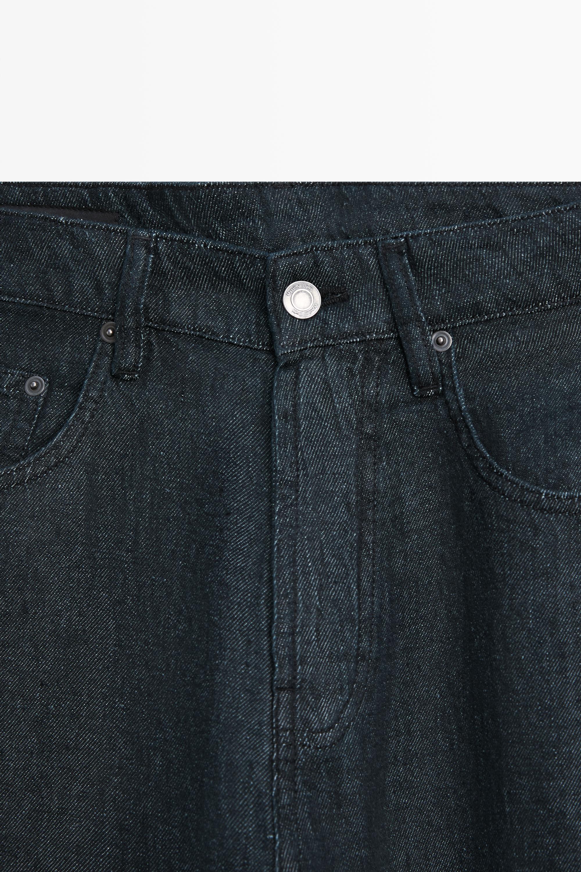 Faux jean straight lin