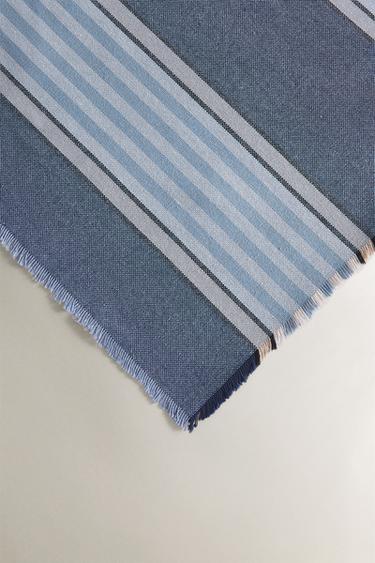 DYED THREAD STRIPED TABLECLOTH - Blue by Zara - Image 2
