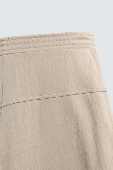 PANTALON JOGGER BALLON FIT TEXTURÉ - Beige de Zara - Image 8