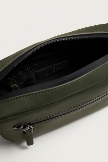 SAC BANDOULIÈRE EFFET GOMME - Vert kaki de Zara - Image 3