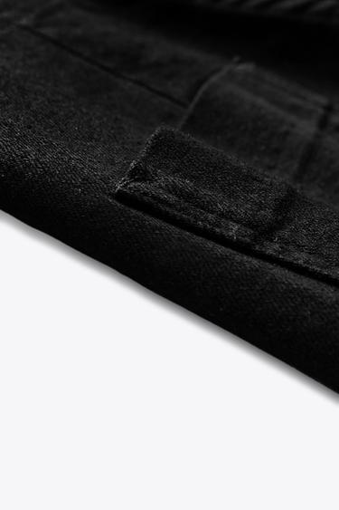 JEANS ZW COLLECTION TAILORED WIDE LEG TIRO ALTO - Negro de Zara