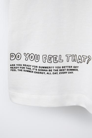 NEON SLOGAN T-SHIRT - White by Zara - Image 3