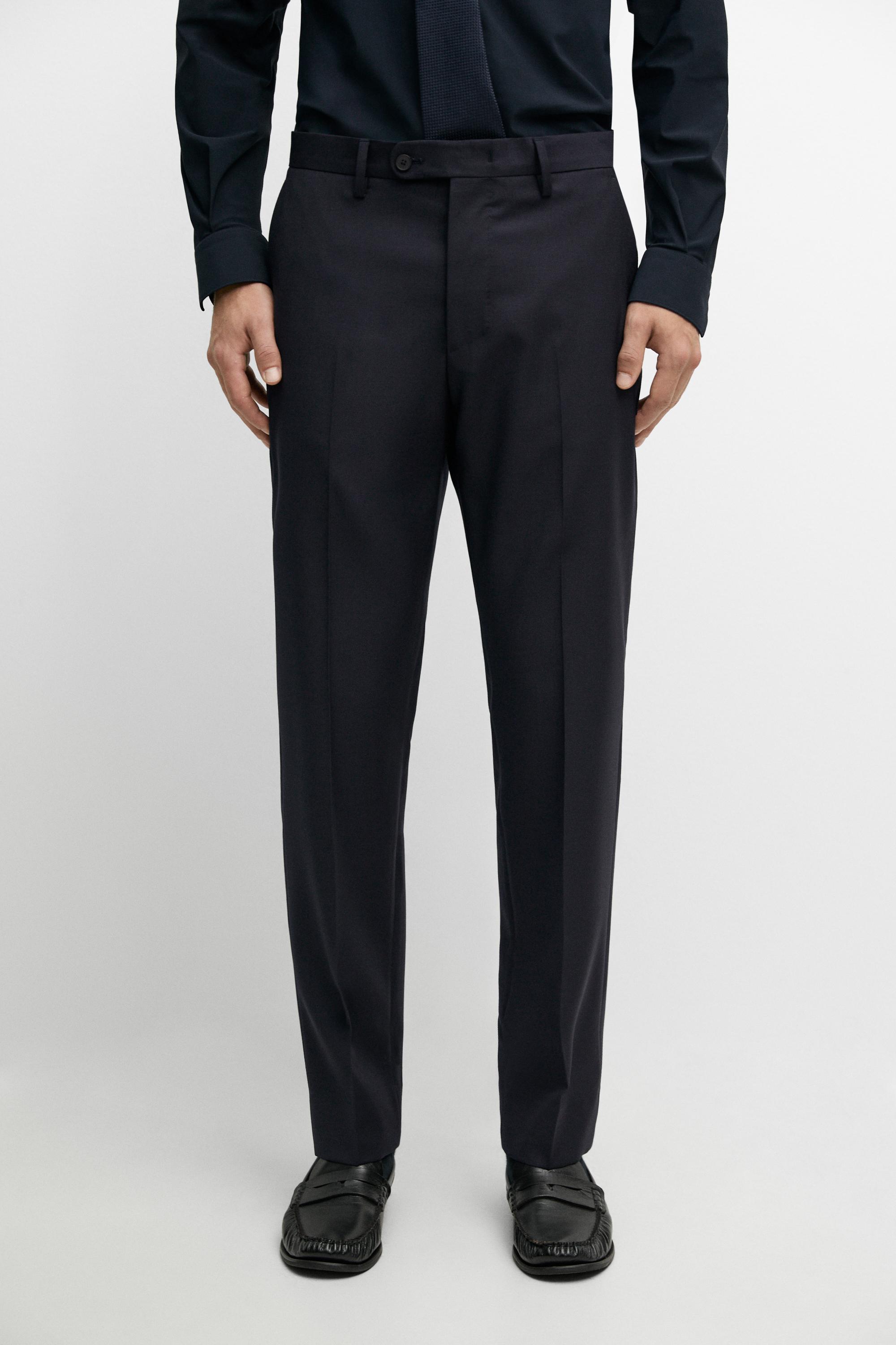 Textured suit pants