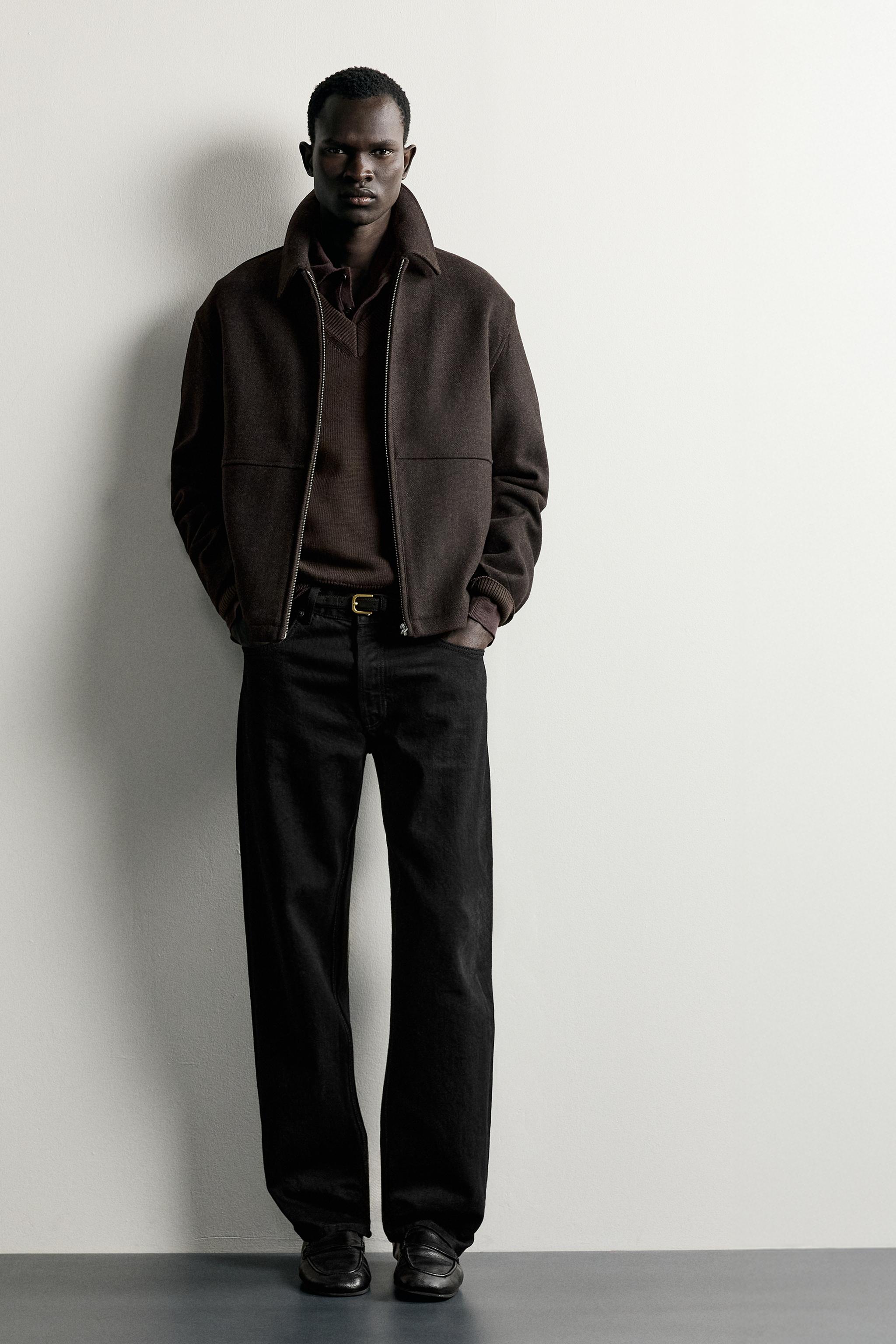 BLOUSON REGULAR FIT EN LAINE