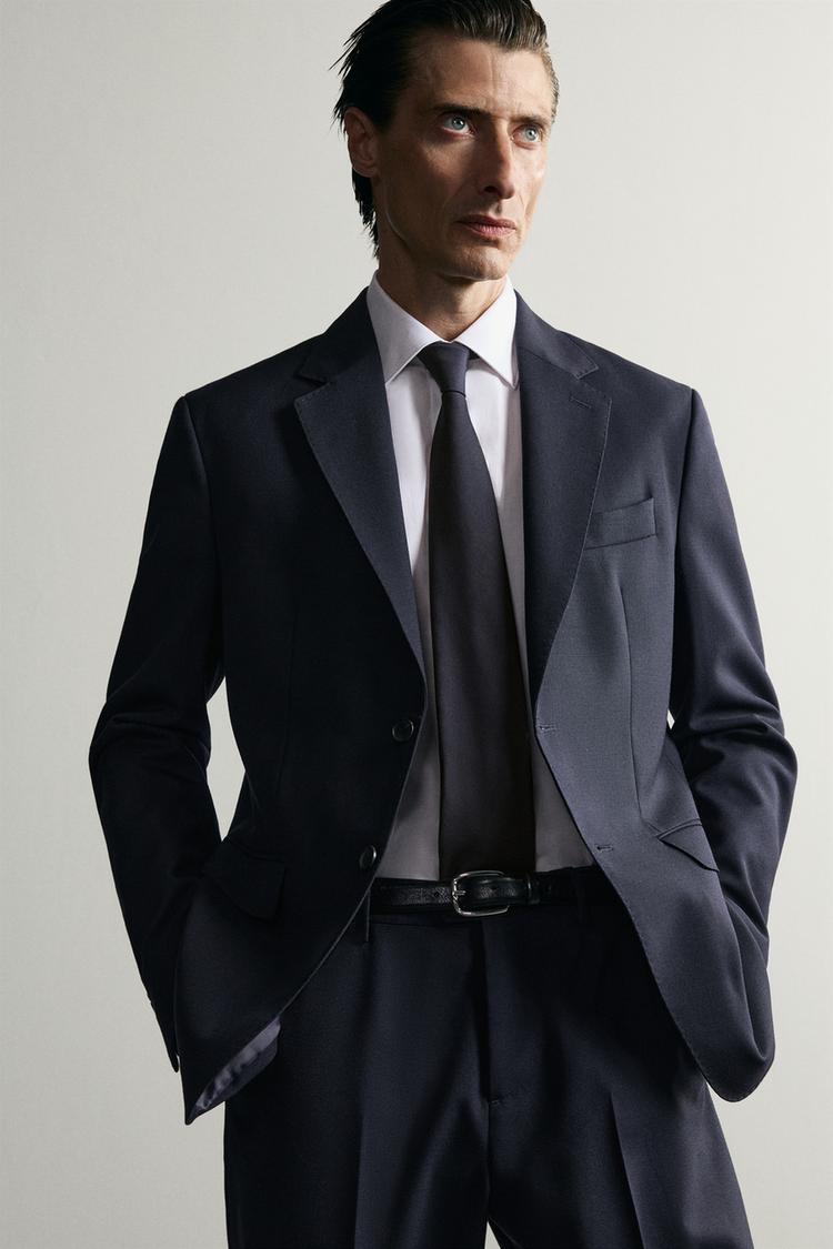 Blazer de traje 100% lana 6