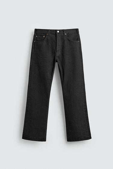 Zara AARON LEVINE X ZARA STRAIGHT FIT BOOTCUT JEANS - Charcoal