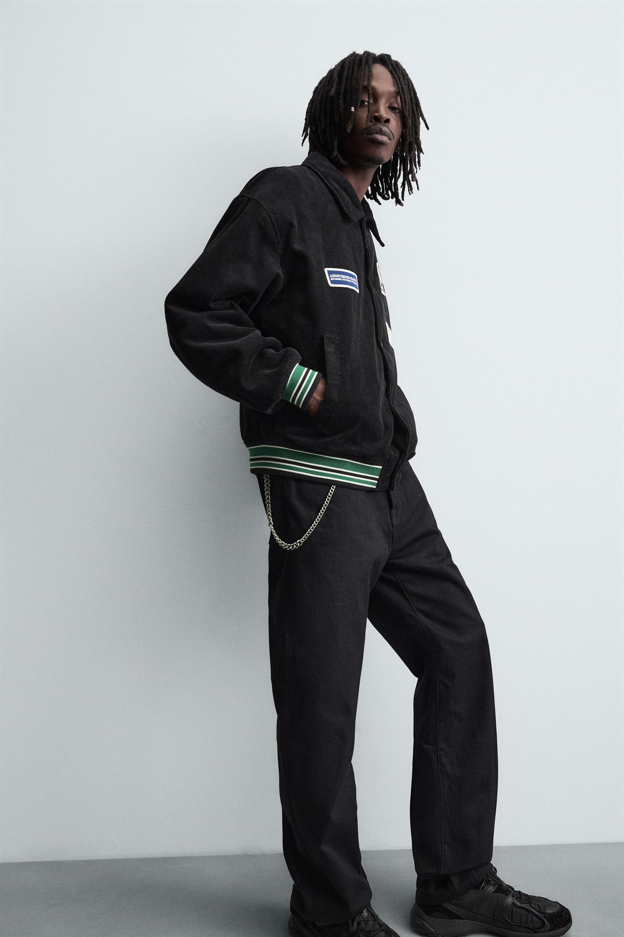 CORDUROY EMBROIDERED PATCH JACKET