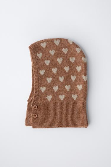 BUTTONED HEARTS BALACLAVA - Pink marl by Zara - Image 3