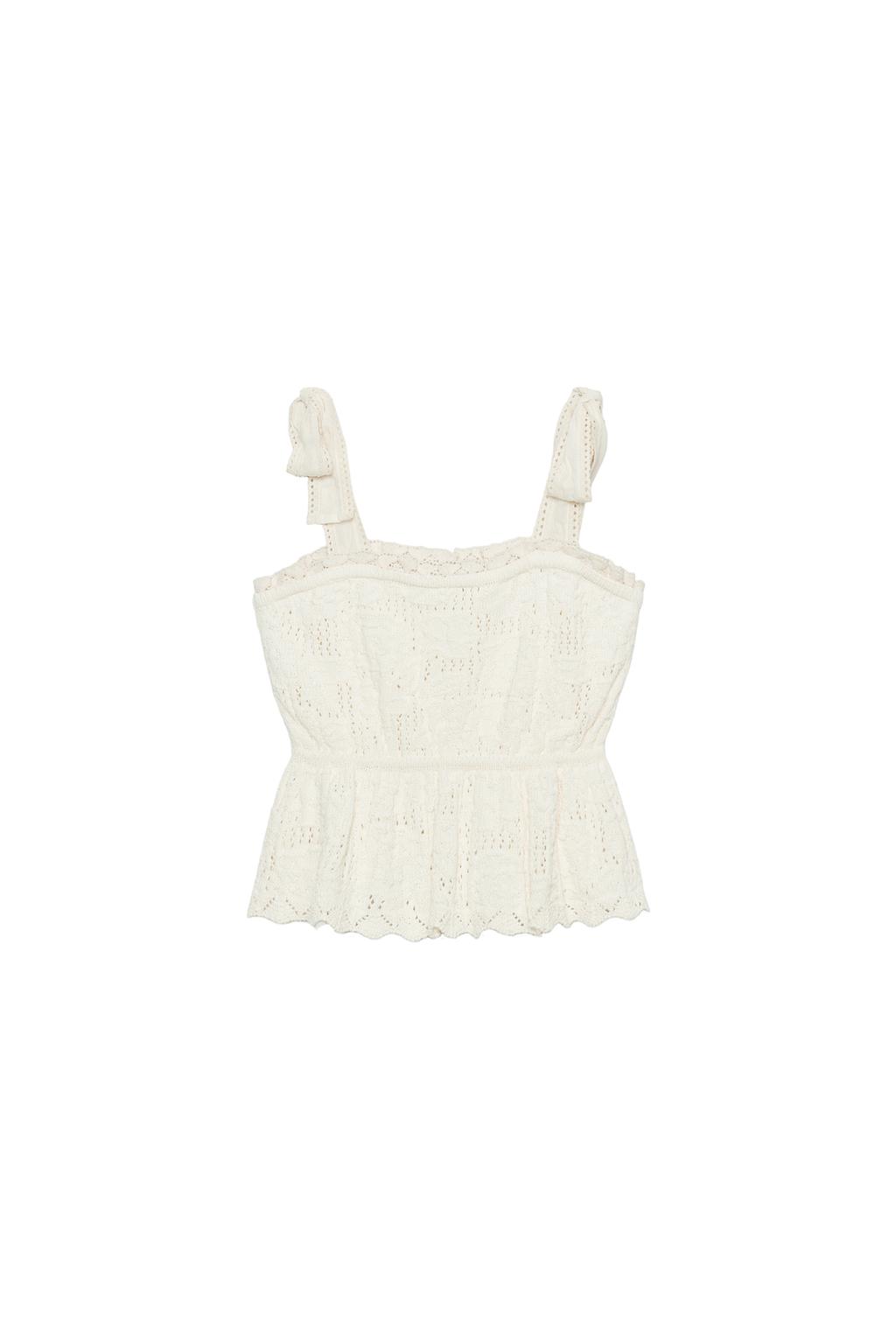 ROMANTIC KNIT TIE TOP - image 3