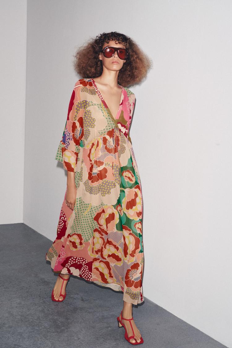 VESTITO FIORI ZW COLLECTION Stampa ZARA Italia Italy