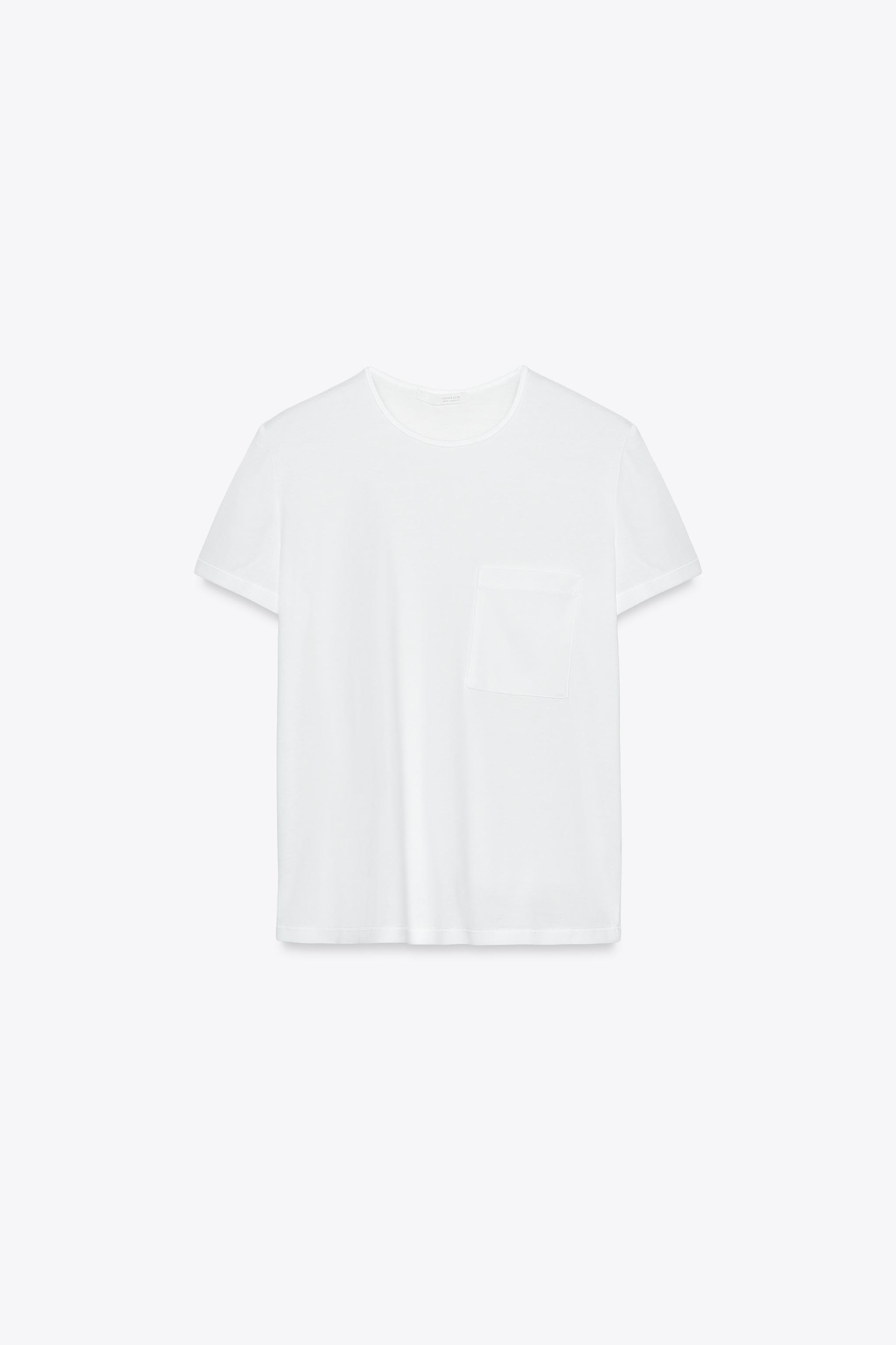 MERCERIZED COTTON T-SHIRT - White | ZARA United States