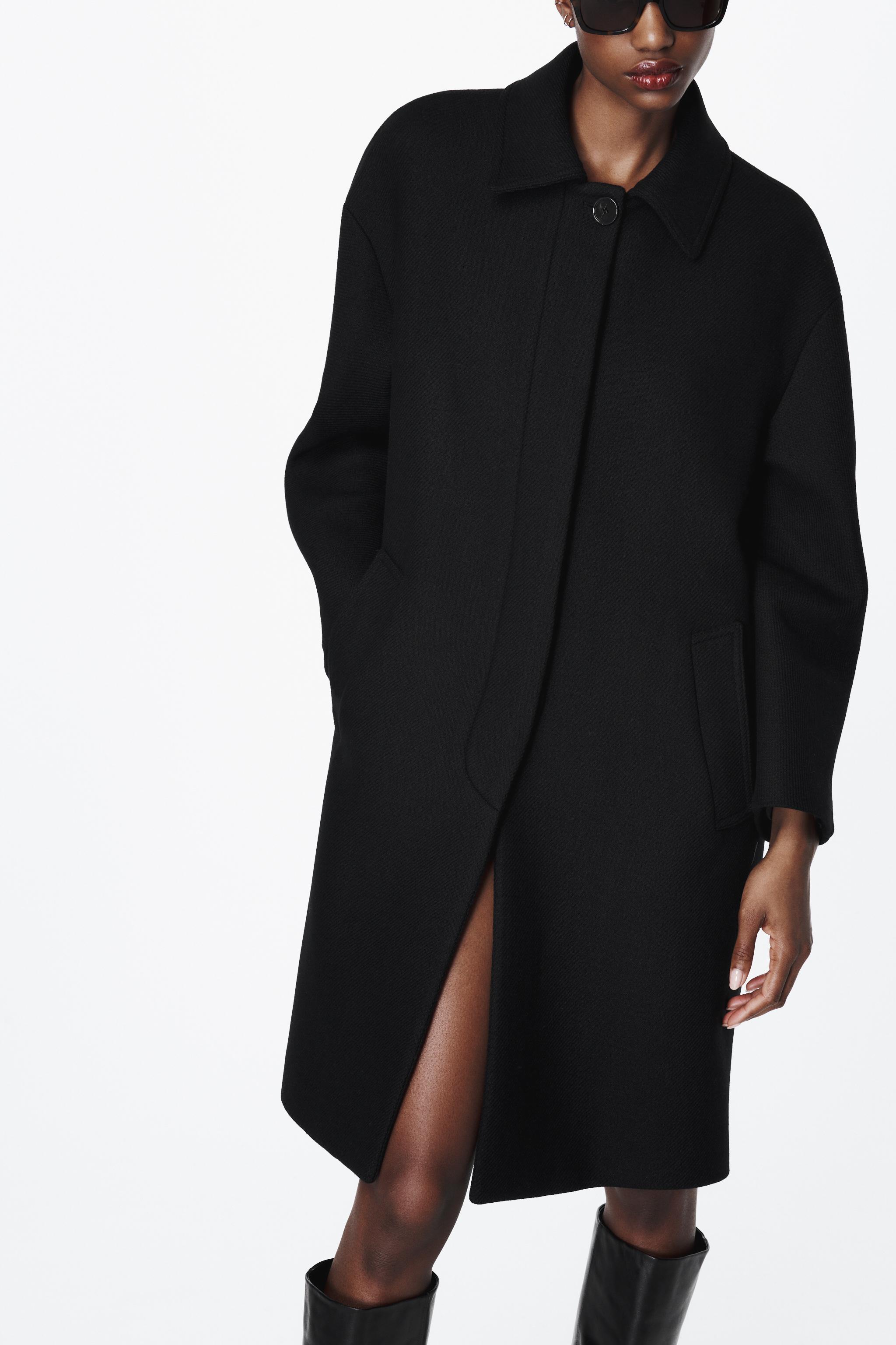 zara lapel collar coat