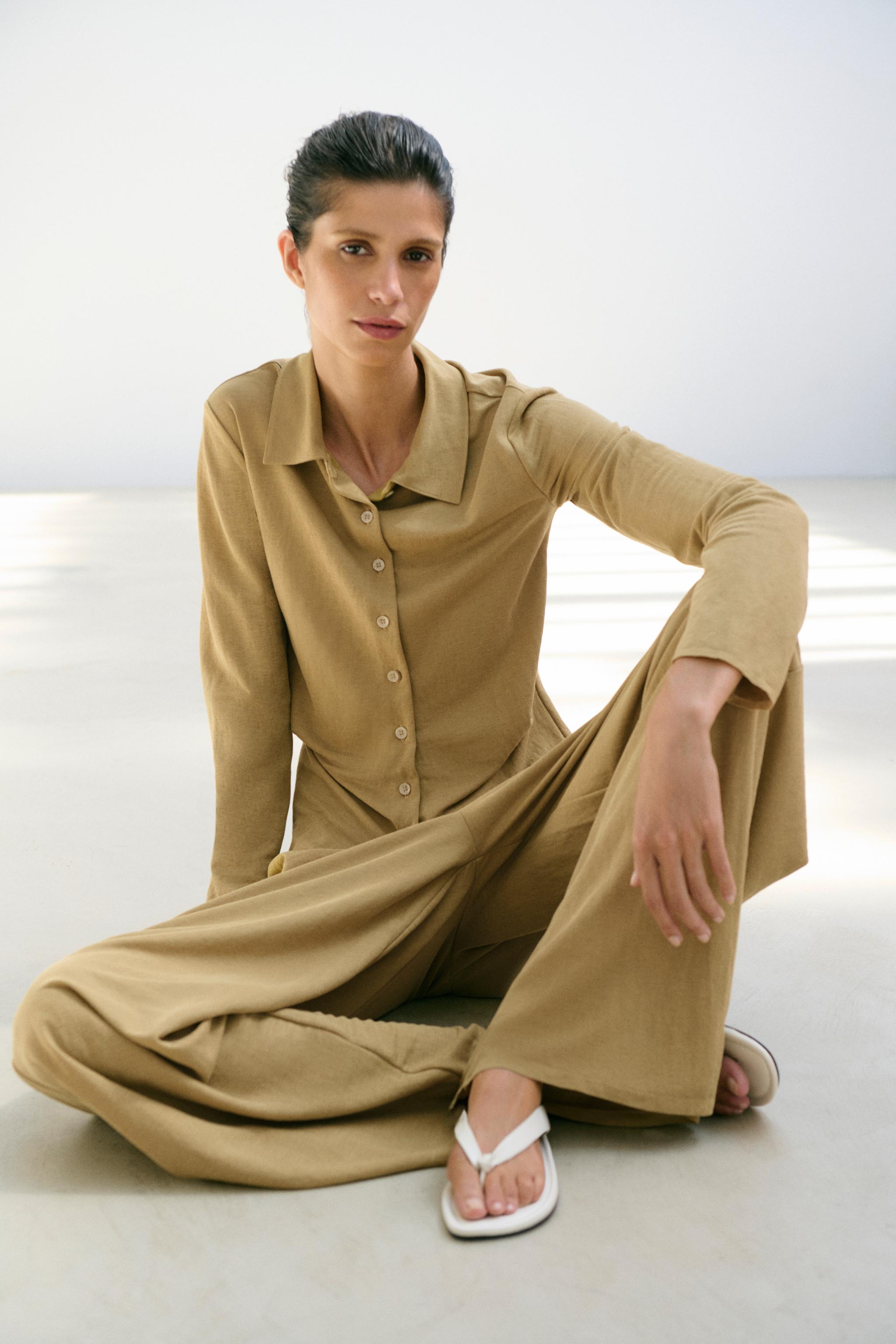 STRAIGHT LEG PANTS — Oil