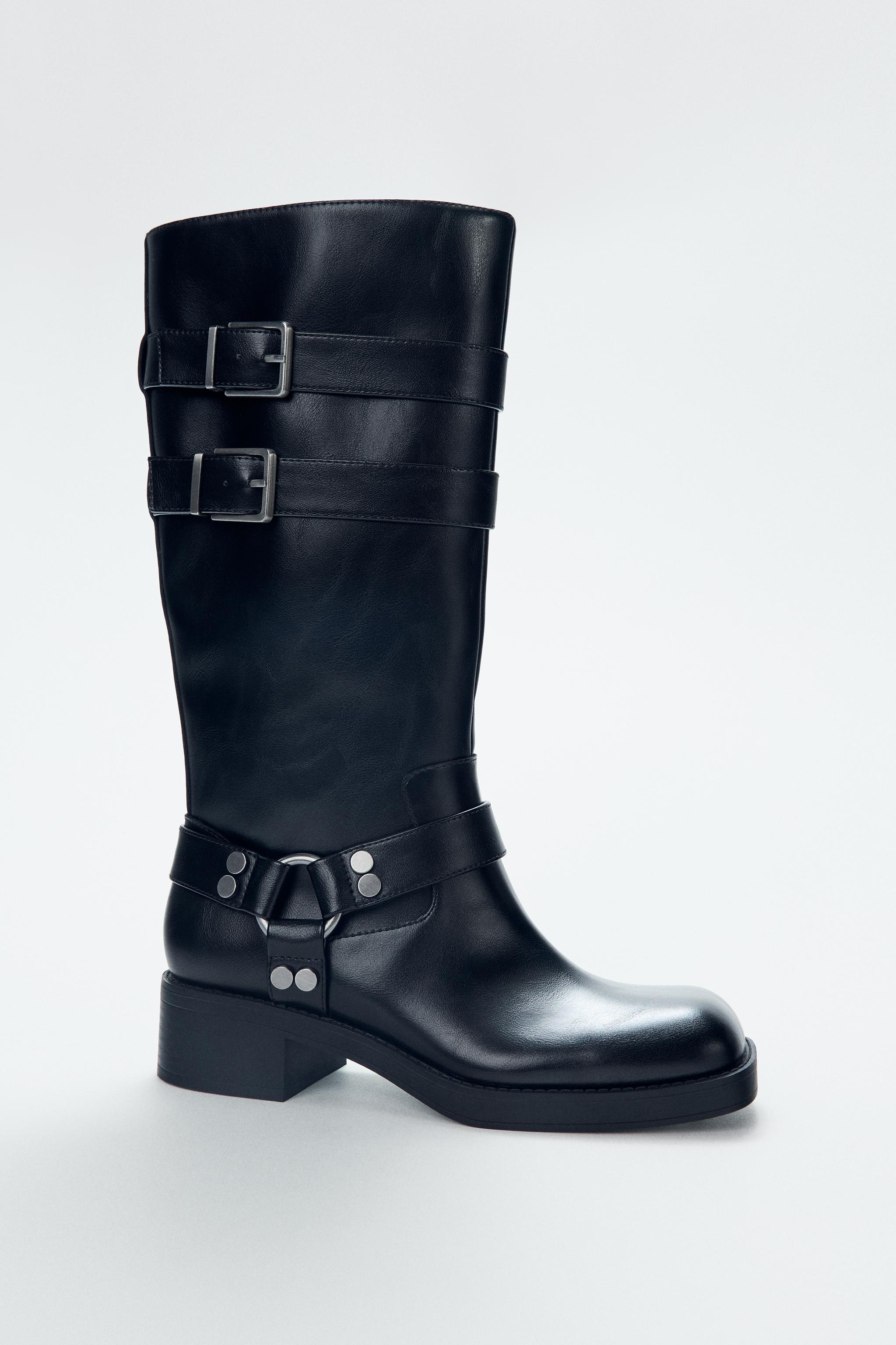 ✨新品未使用❣️ZARA ザラ　ショートブーツ　スタッズ　ヒールブーツ　37 ZARA(ザラ) ショートブーツ・ブーティ(レディース) - 海外通販の