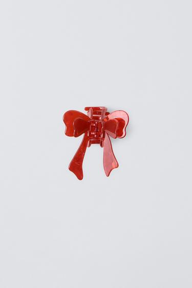 BOW HAIR CLIP - Red by Zara