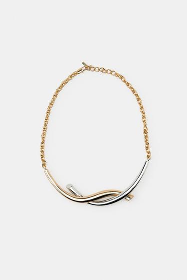 COLLAR METÁLICO ENTRELAZADO - Oro / Plata de Zara
