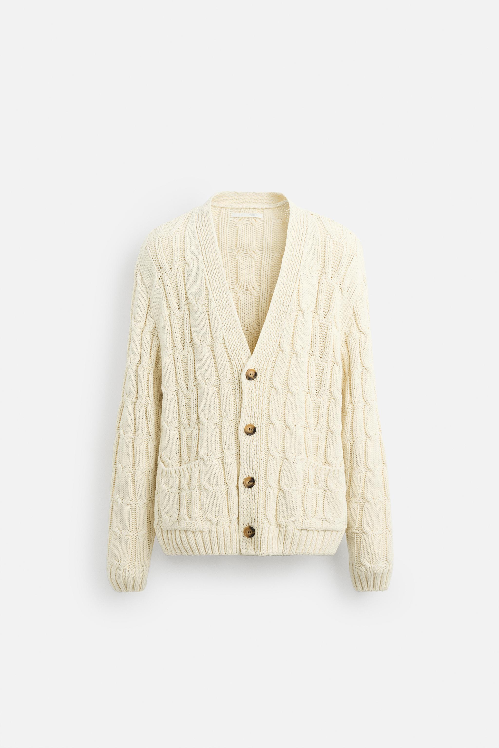 安心★関税込み★ZARA★LONG STRUCTURED WEAVE CARDIGAN LONG STRUCTURED WEAVE CARDIGAN - Blue | ZARA Spain