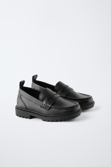 CHAUSSURES D'ÉCOLIER EN CUIR - Noir de Zara - Image 1