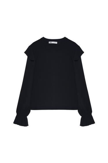 RUFFLE SLEEVE TOP