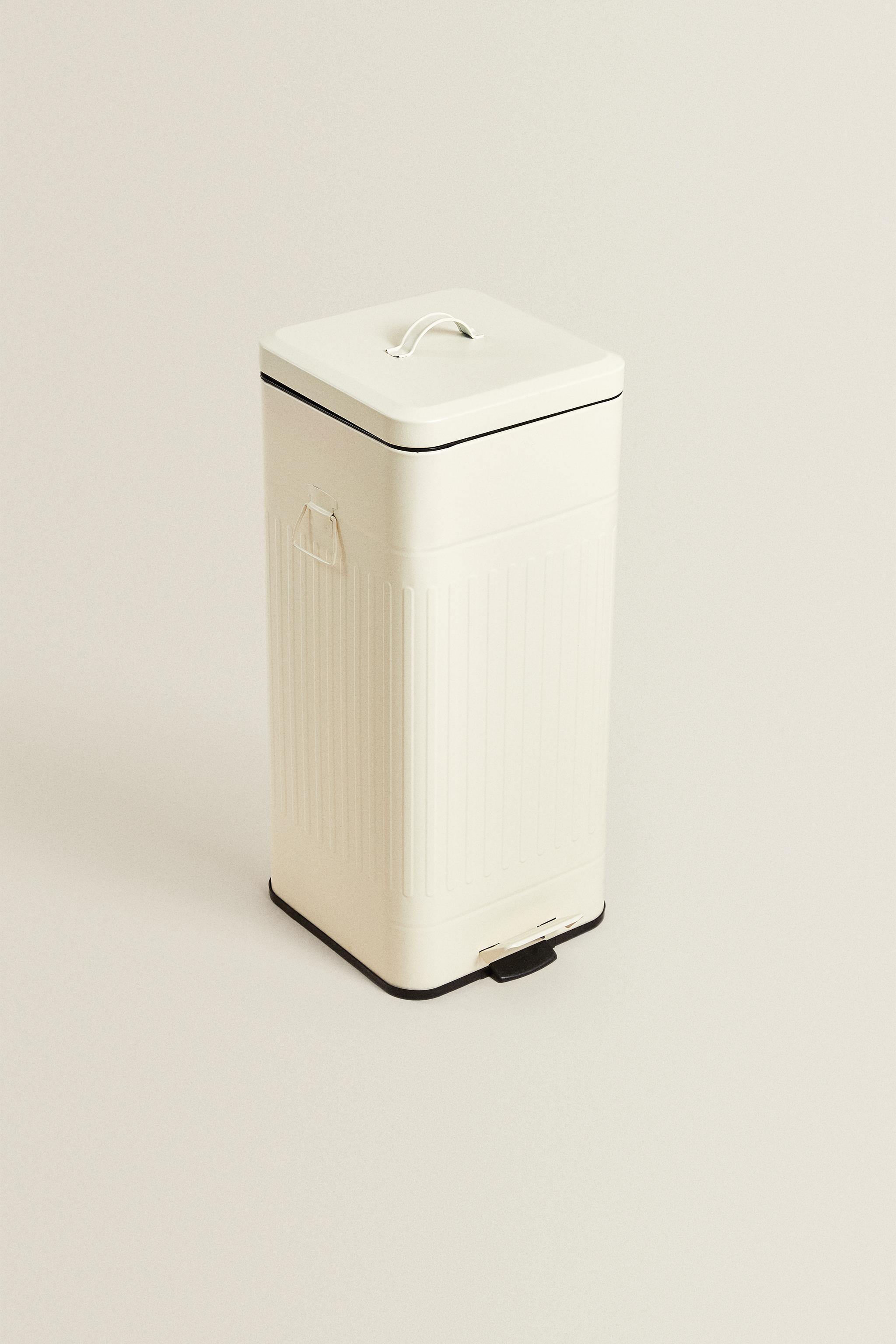 LARGE KITCHEN BIN — Cream
