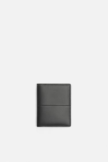 KARTENETUI AUS NAPPALEDER - Schwarz von Zara