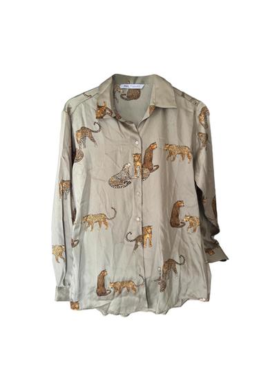 CHEMISE À IMPRIMÉ KAKI