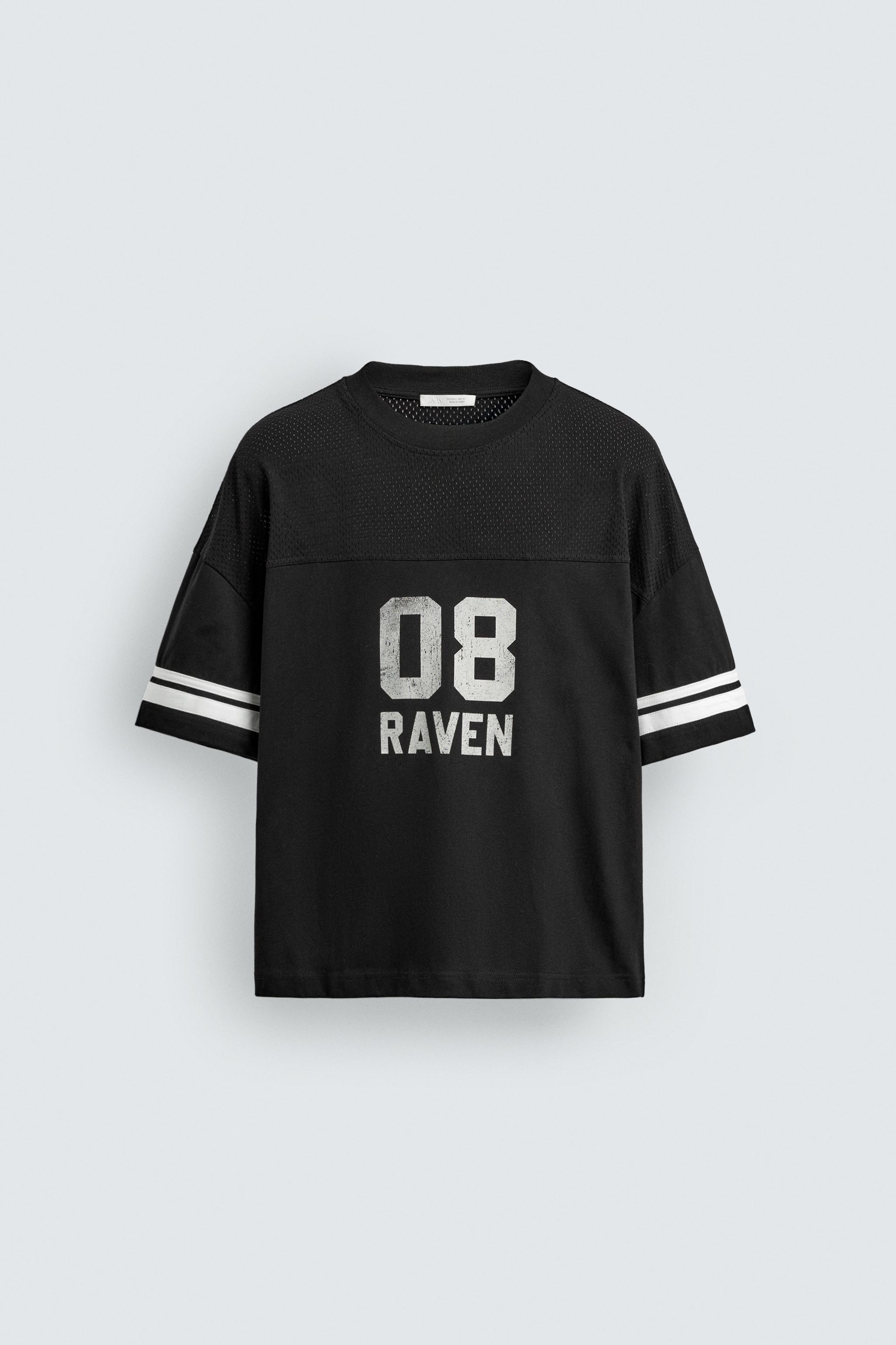 TEXTURED PRINT T-SHIRT