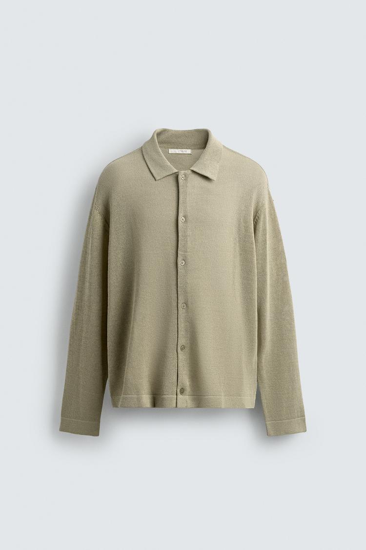 ZARA REGULAR FIT KNIT SHIRT
