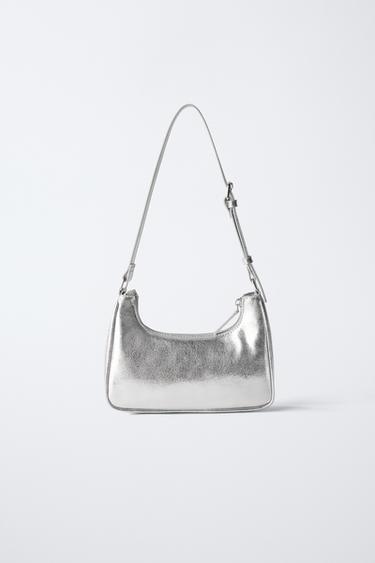 SAC PORTÉ ÉPAULE MÉTALLISÉ - Argent de Zara - Image 4